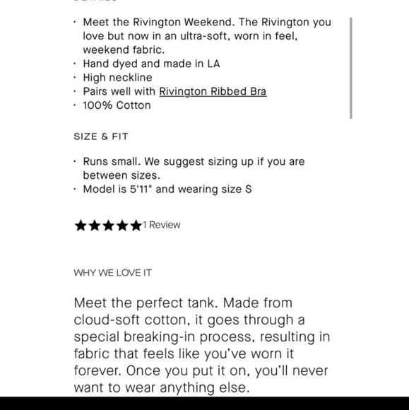 WSLY The Rivington Weekend Tank - Picture 6 of 6